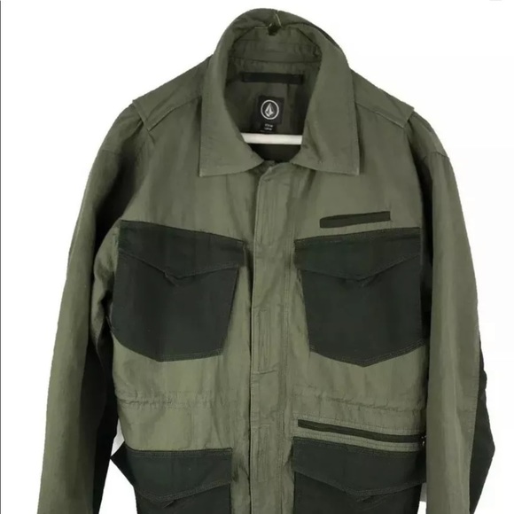 Volcom Blaston Canvas Military Full Zip Street Casual Jacket- *RETAIL: $104.95* - Picture 2 of 10